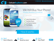 Tablet Screenshot of cellularbuybacks.com